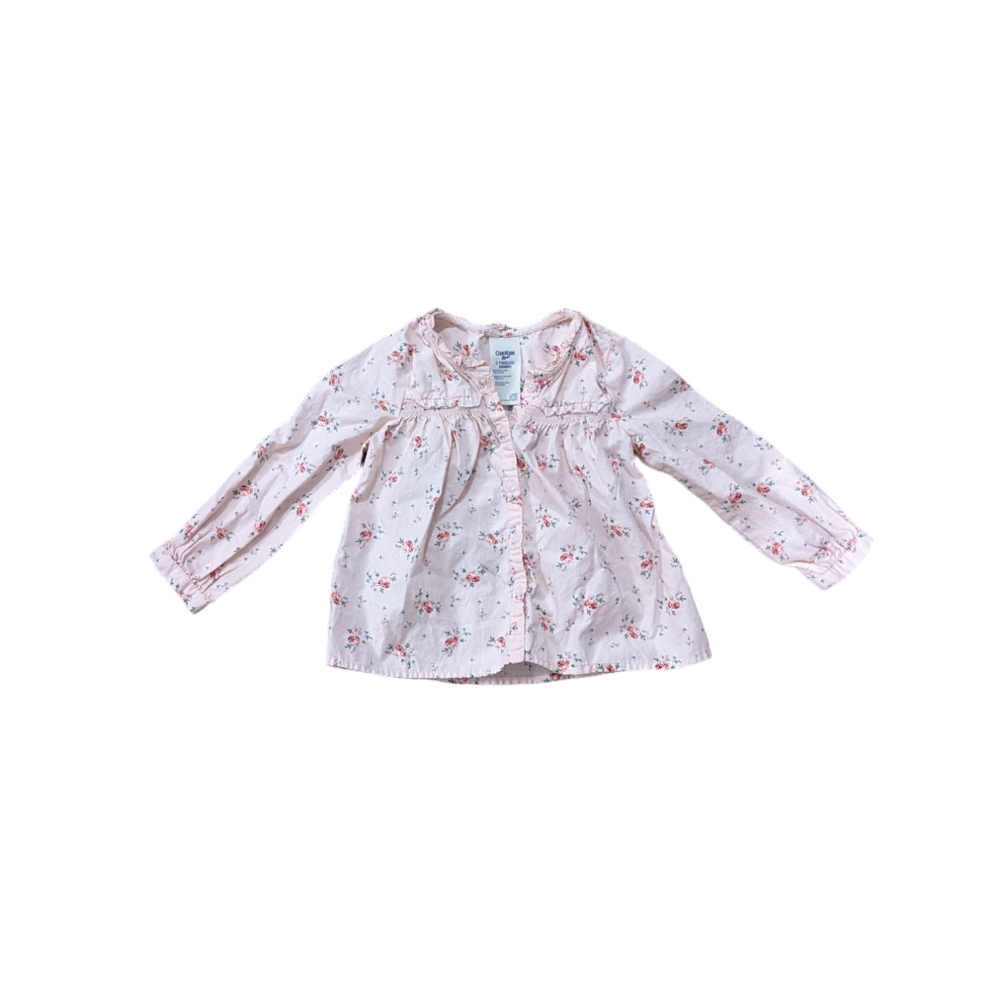 2T OshKosh B'Gosh Toddler Girl Pink Floral Blouse